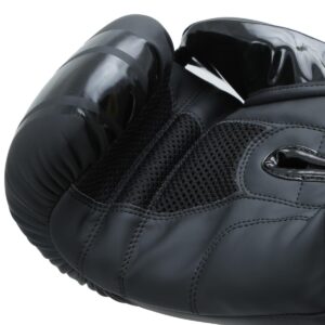 Xpeed Premium Matt PU Boxing Gloves - Soft and Comfortable Mixed Martial Arts Training and Bag Gloves - Black (Pair of 1) (14oz)